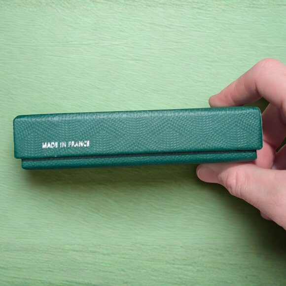 Saint Sulpice Card Holder - Black & Tan | Designer Luxury | Made in France - Picture 6 of 6